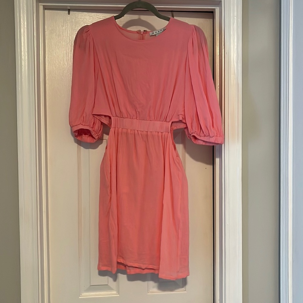 Pink cut out dress WORN ONCE